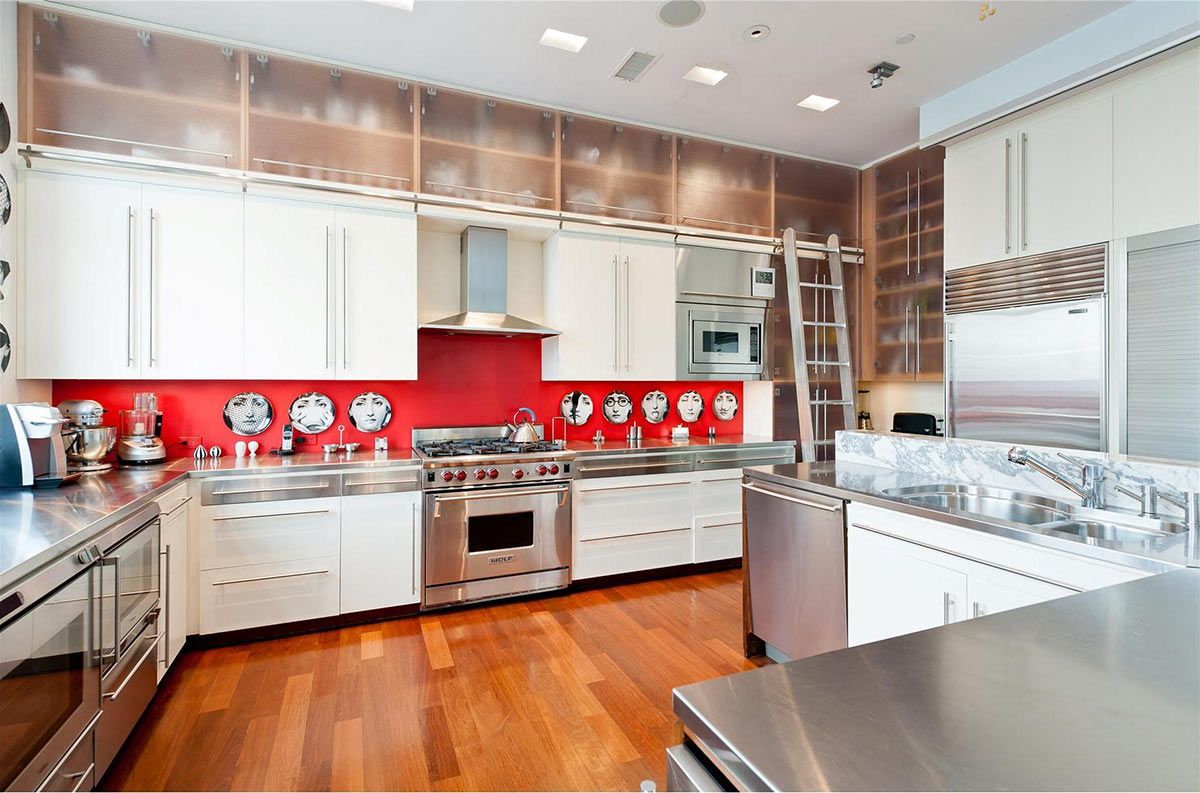 Kitchen Brooklyn Penthouse With Panoramic Views