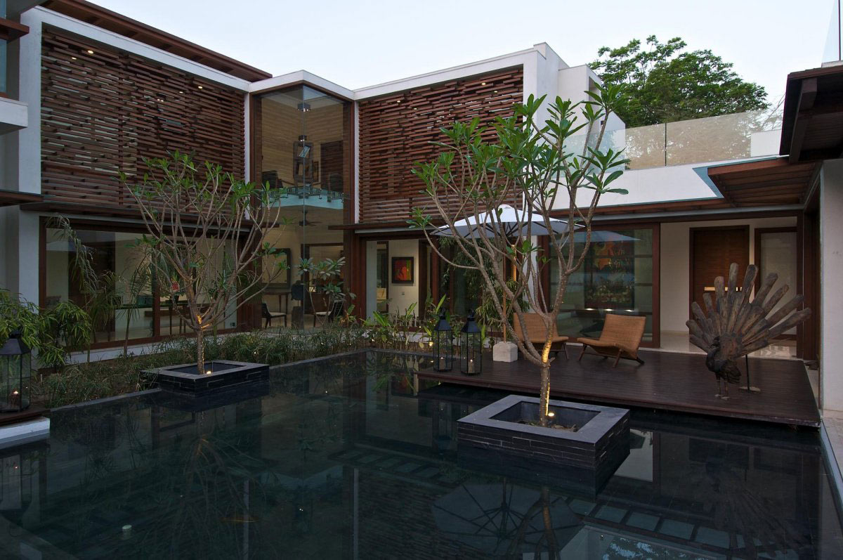 House with Courtyard in India