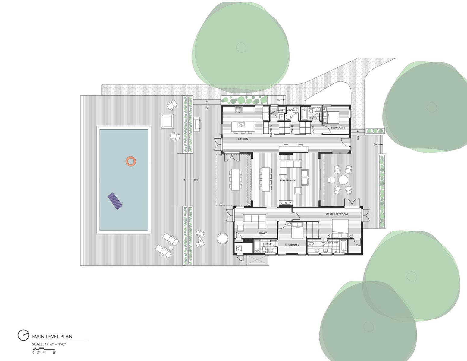 Floor Plan, The Breezehouse in Healdsburg, California by