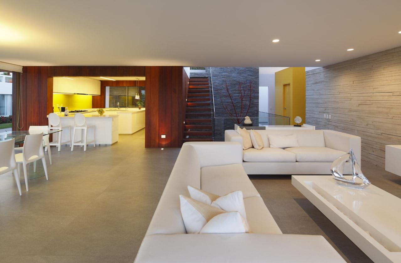 White Sofas Open Plan Living Luxury Modern Home In Lima Peru Fresh Palace