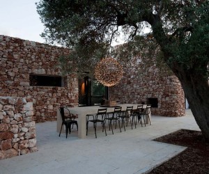 Italian Stone House Surrounded by Beautiful Olive Trees