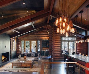 Delightful Log Cabin in Telluride, Colorado by TruLinea Architects