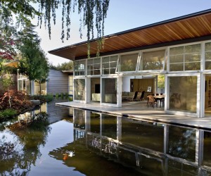 Sustainable Retreat by the Pond in Atherton, California