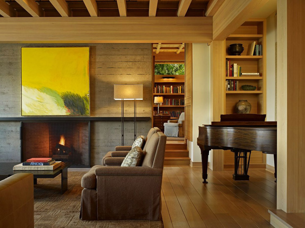 Living Room, Engawa House by Sullivan Conard Architects