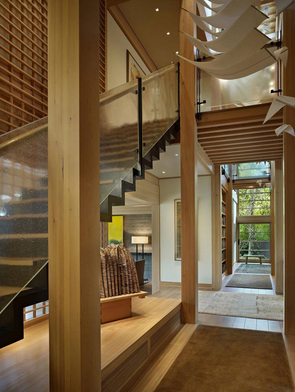 Stairs, Engawa House by Sullivan Conard Architects