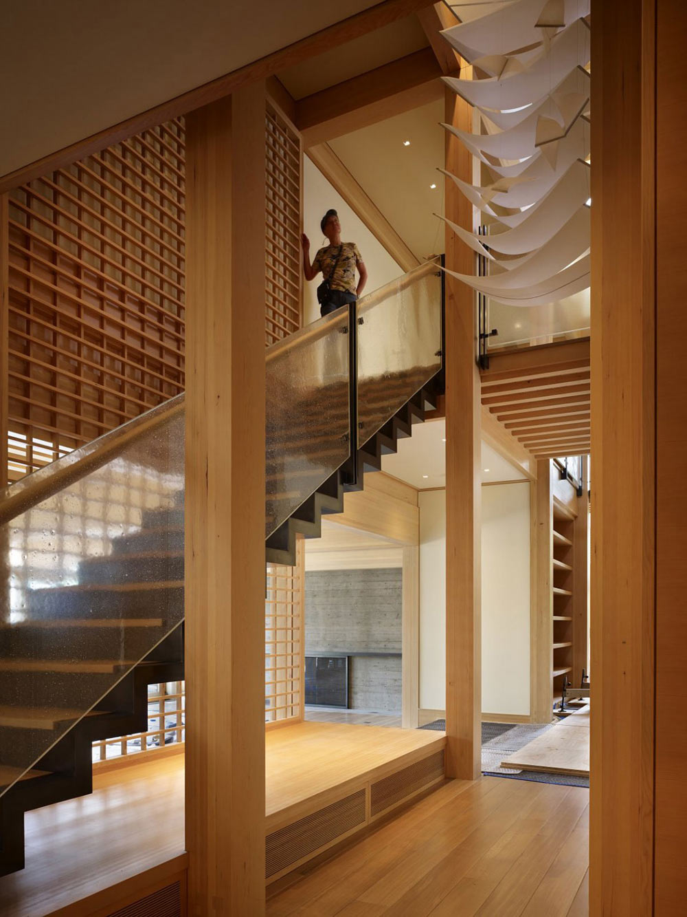 Stairs, Engawa House by Sullivan Conard Architects