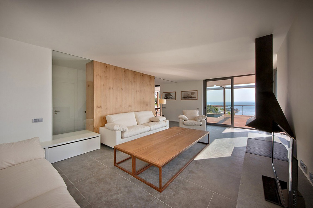 Living Room, House V in the Costa Brava by Magma Arquitectura