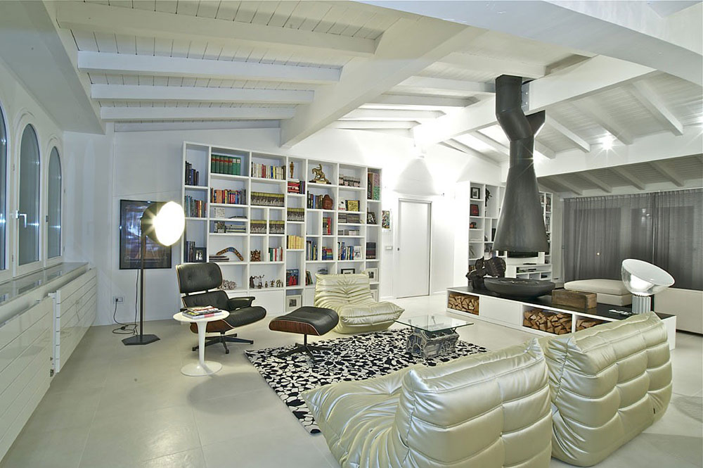 Living space, Penthouse in Sondrio, Italy by Fabio Gianoli