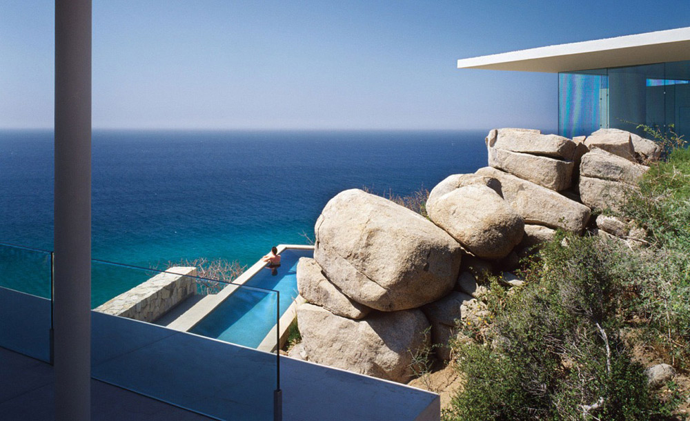 Pool with Spectacular Sea Views, Casa Finisterra, Baja California Sur, Mexico by Steven Harris Architects