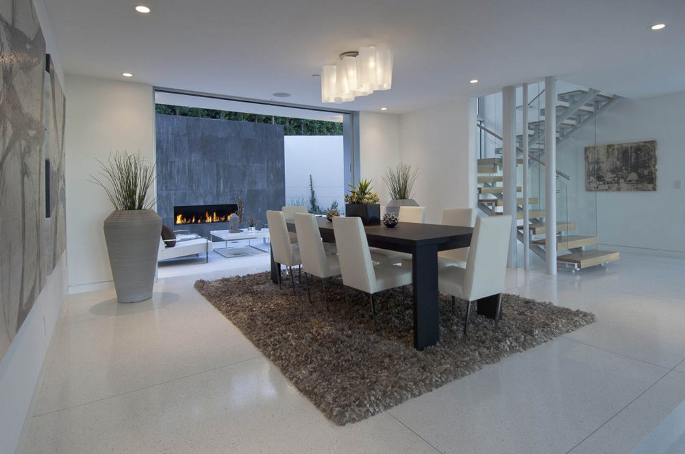Dining Space, Doheny Residence, Hollywood Hills by Luca Colombo Design