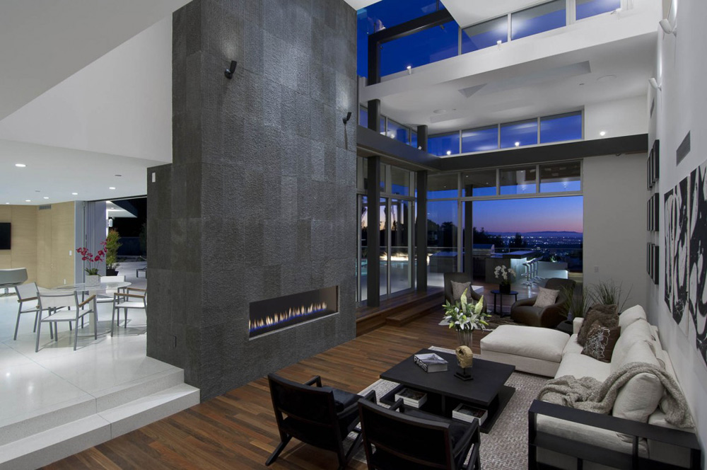 Living Space, Doheny Residence, Hollywood Hills by Luca Colombo Design