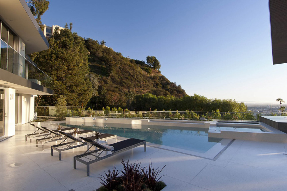 Pool & Views, Doheny Residence, Hollywood Hills by Luca Colombo Design