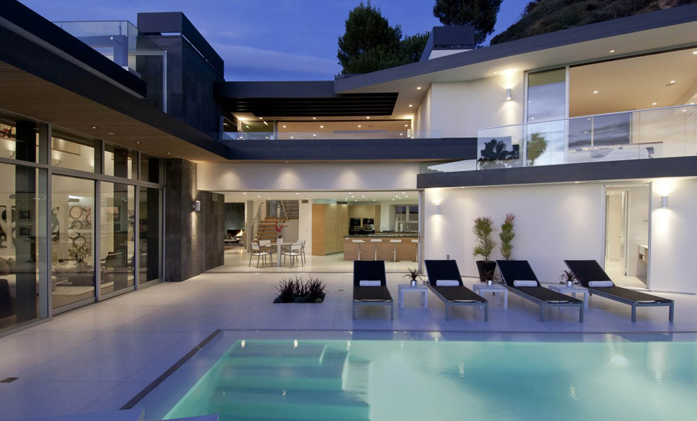 Pool, Doheny Residence, Hollywood Hills by Luca Colombo Design