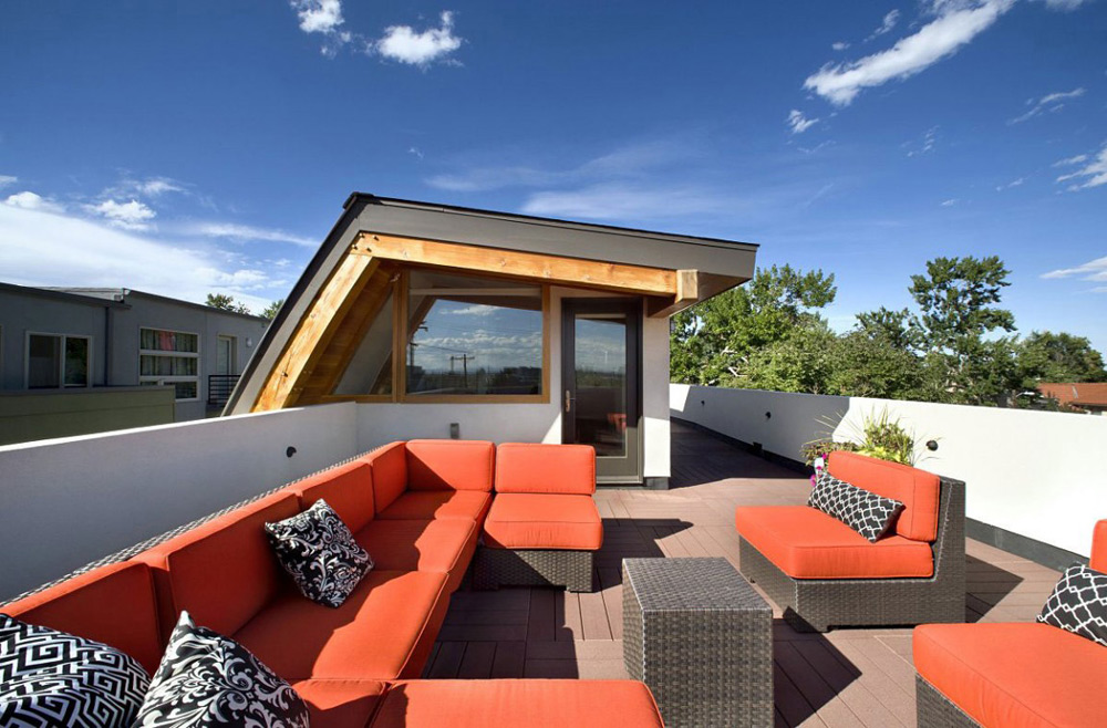 Rooftop Terrace, Shield House, Colorado by Studio H:T