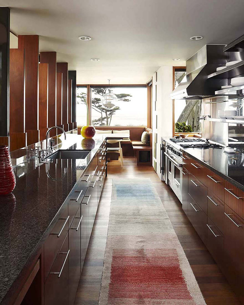 Kitchen, Carmel Residence, California by Dirk Denison Architects