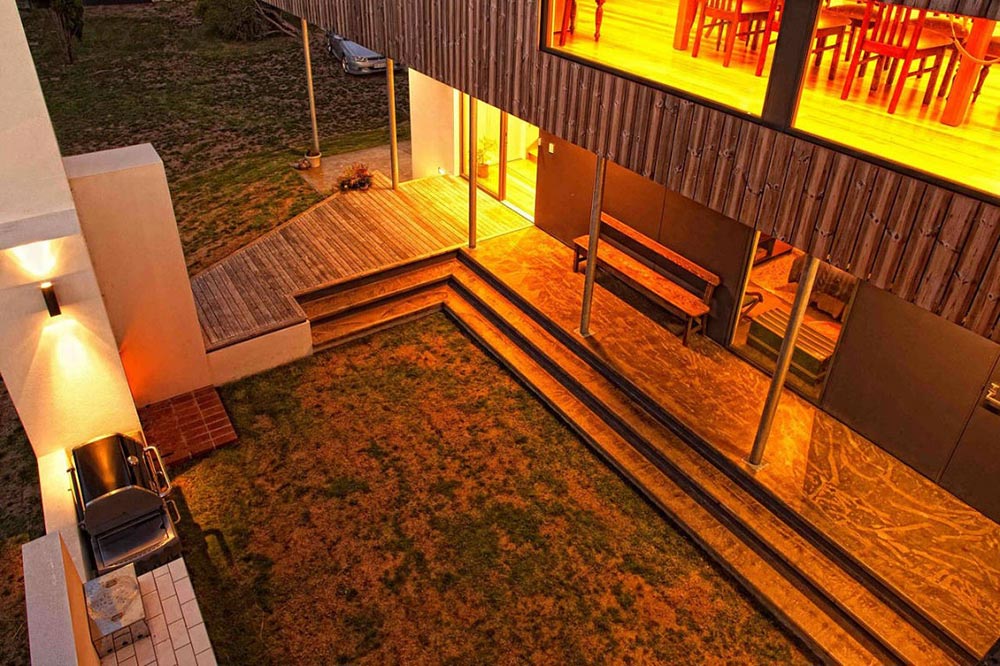 Outdoor Living, Lagoon Beach House, Tasmania by Birrelli Architecture