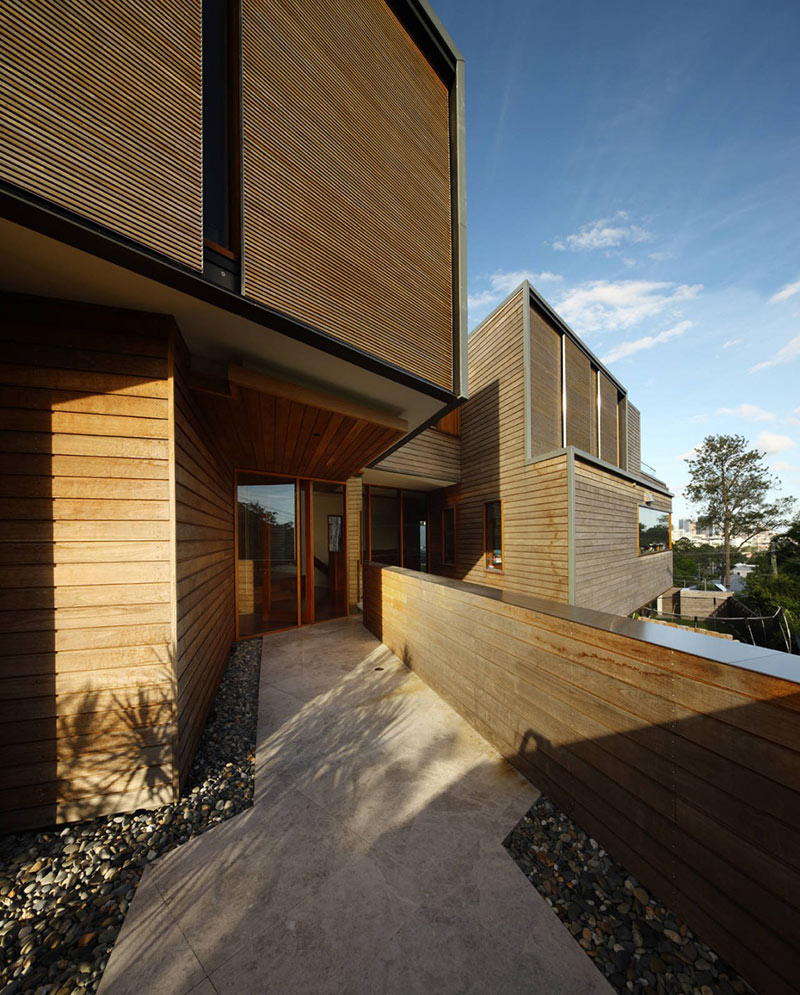 Entrance, Rosalie Residence, Brisbane by Richard Kirk Architects