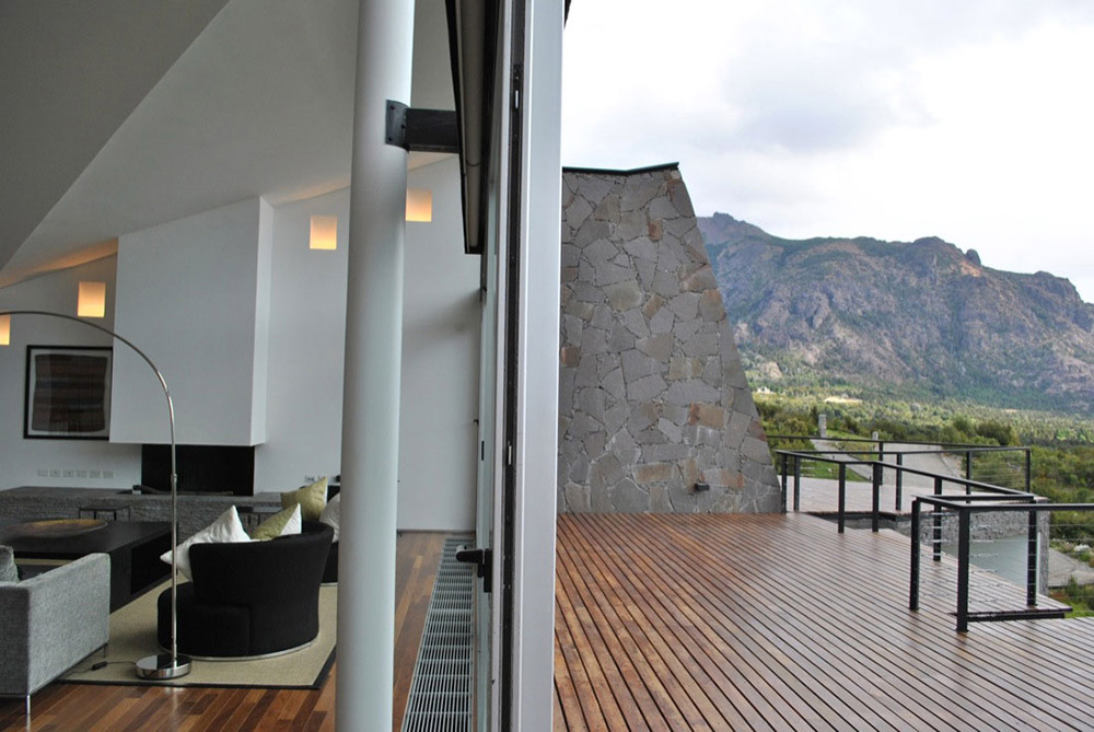 Balcony, Casa S, Mountain House in Argentina by Alric Galindez Architects
