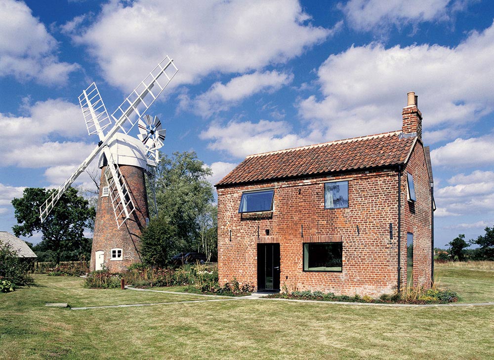 Cottage & Windmill, Hunsett Mill, Norfolk, England by Acme