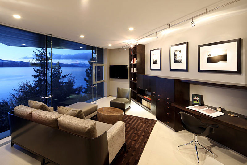 Office, Lake House, Lake Tahoe by Mark Dziewulski Architect