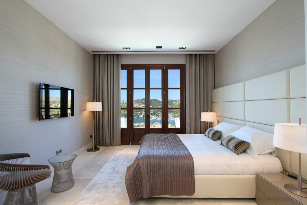 Bedroom, Can Siurell Villa, Mallorca by Curve Interior Design