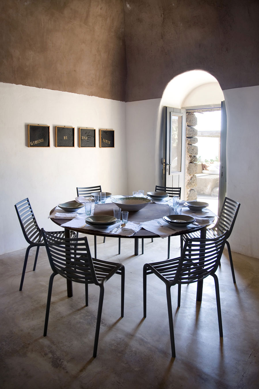 Dining SpaceLiving Space, Casa Albanese, Island of Pantelleria, Italy by ASA Studio Albanese