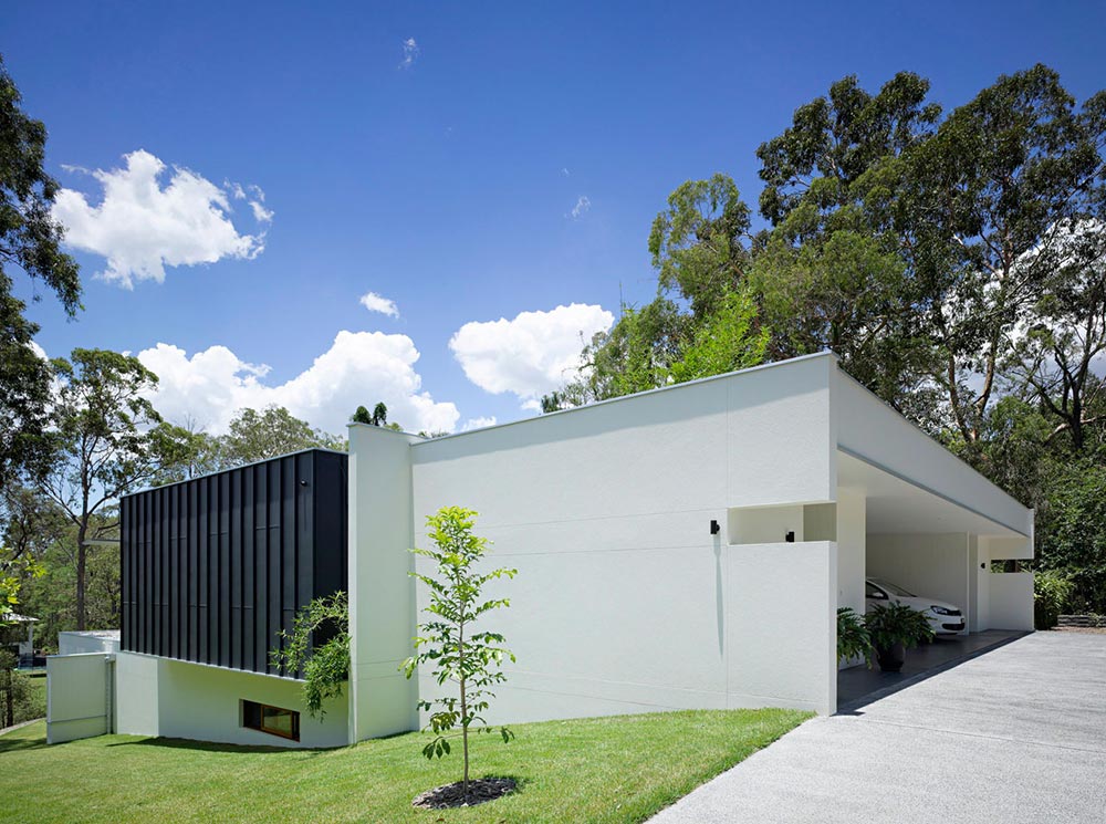 Driveway, Fig Tree Pocket House 2, Brisbane, Australia by Shane Plazibat Architects