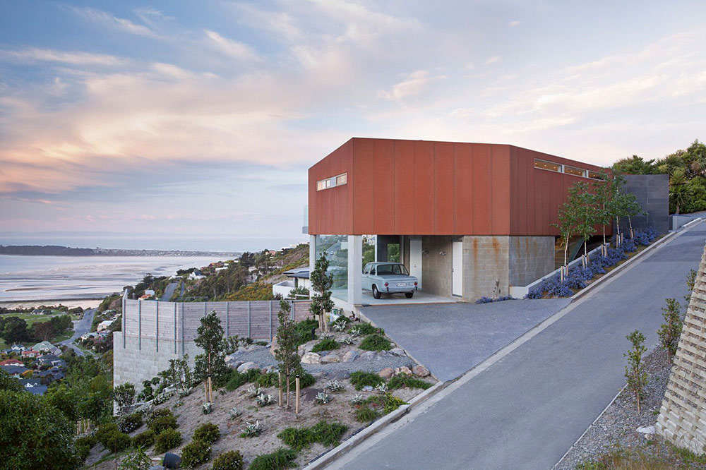 Car Port, Redcliffs House, Christchurch, New Zealand by MAP Architects
