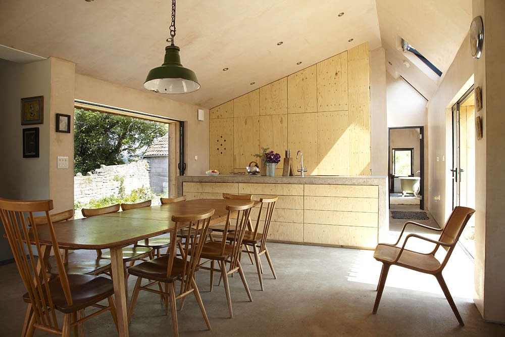 Dining & Kitchen, Starfall Farm, Somerset, England by Invisible Studio