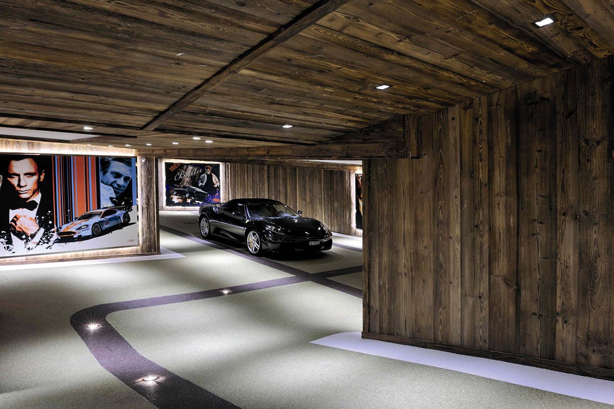 Car Room, Ferrari, Chalet Brikell, Rhone-Alpes by Pure Concept