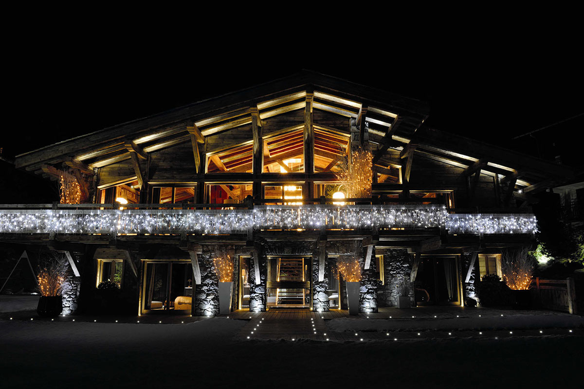 Evening Lights, Chalet Brikell, Rhone-Alpes by Pure Concept