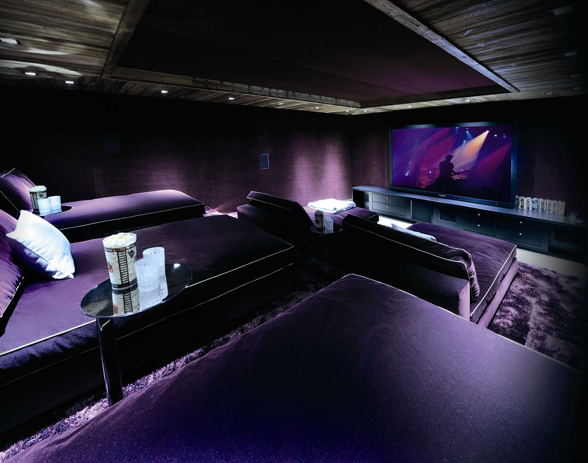 Cinema Room, Chalet Brikell, Rhone-Alpes by Pure Concept
