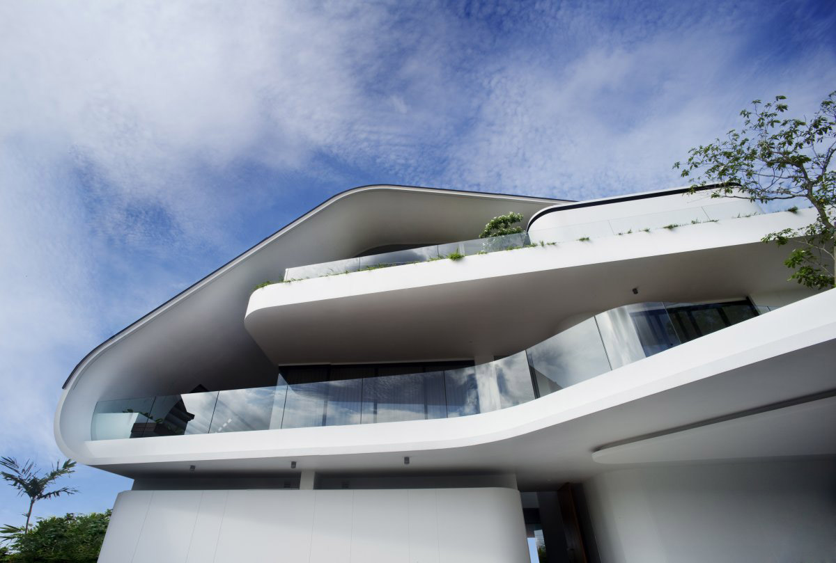 Balcony, Ninety7 @ Siglap Road House by Aamer Architects