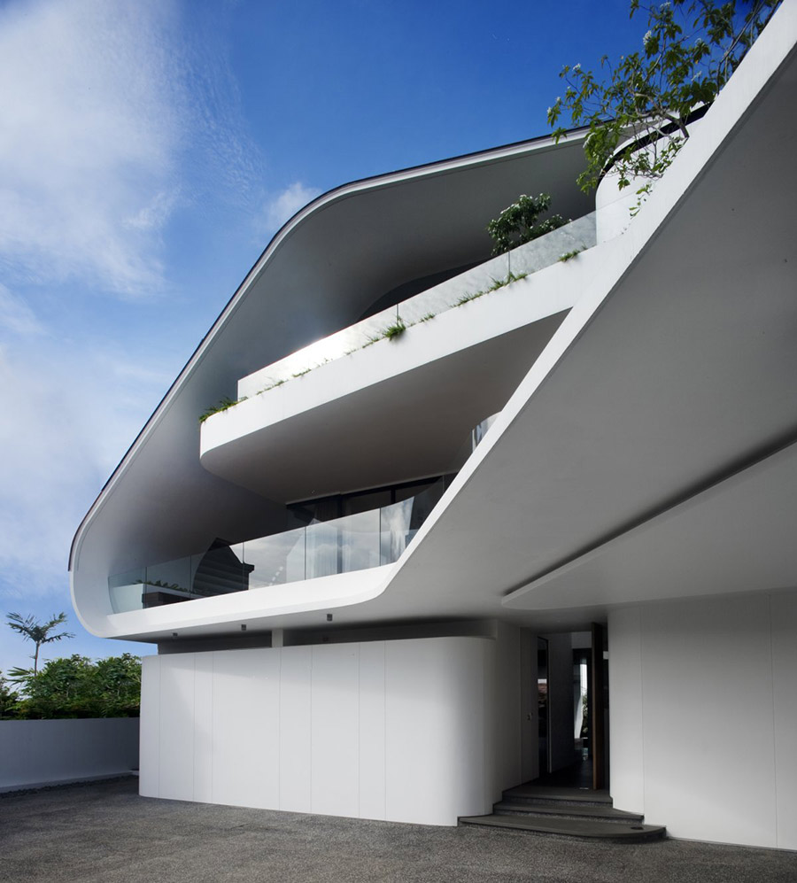 Entrance, Ninety7 @ Siglap Road House by Aamer Architects