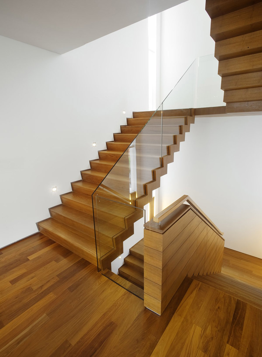Wooden Stairs, Ninety7 @ Siglap Road House by Aamer Architects
