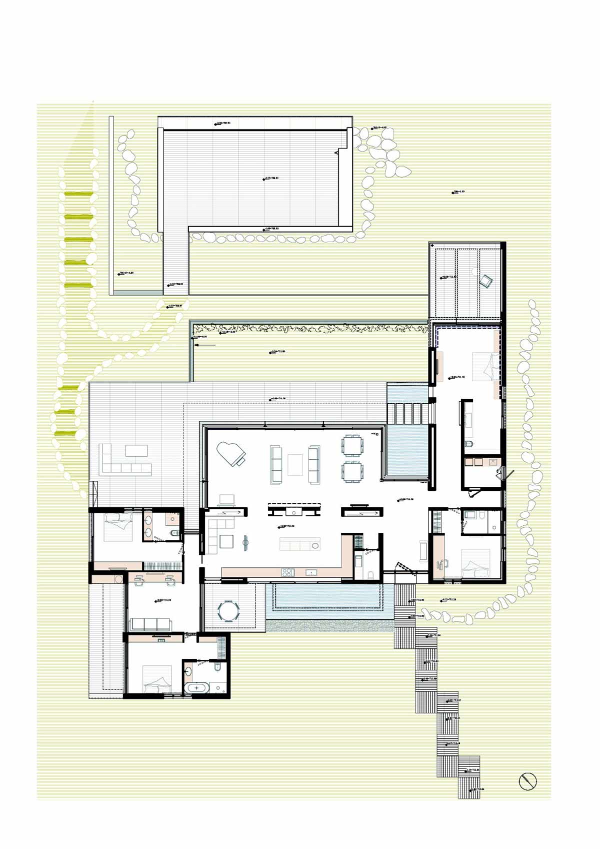 Plan, Hillside House Overlooking the Hahula Valley, Israel