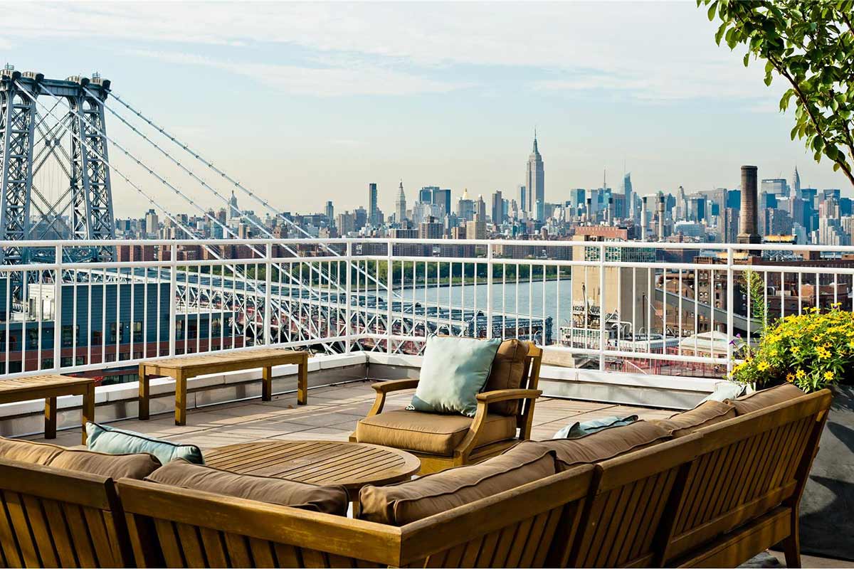 Roof Terrace, Brooklyn Penthouse with Panoramic Views