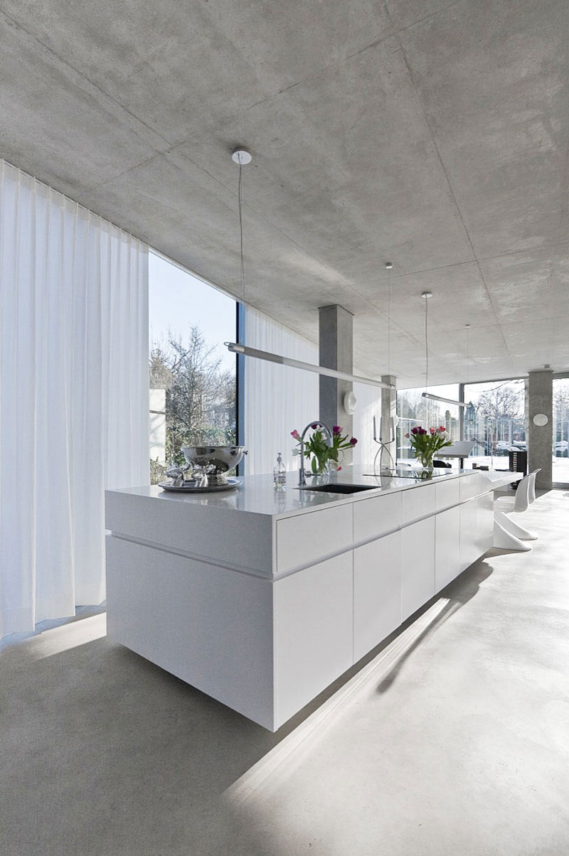Kitchen, H House, Netherlands by Wiel Arets Architects