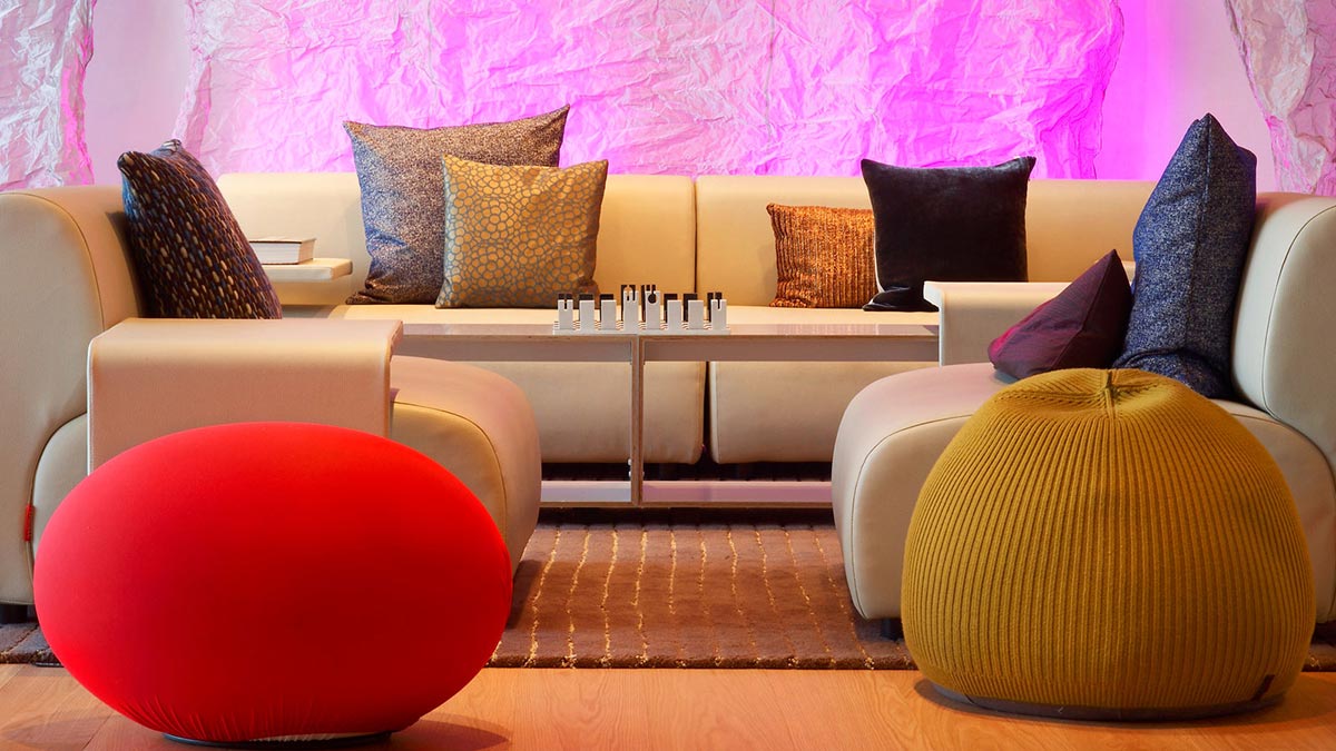 Sofa, Cushions, W Hotel, Barcelona by Ricardo Bofill