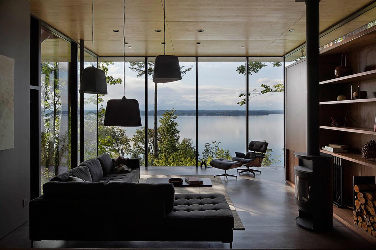 Living Space, Sofa, Views, Vacation Home with Amazing Inlet Views in Washington