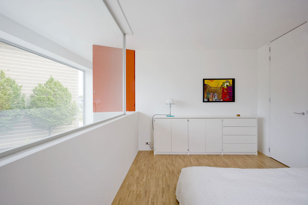 Bedroom, Stripe House Leiden, The Netherlands