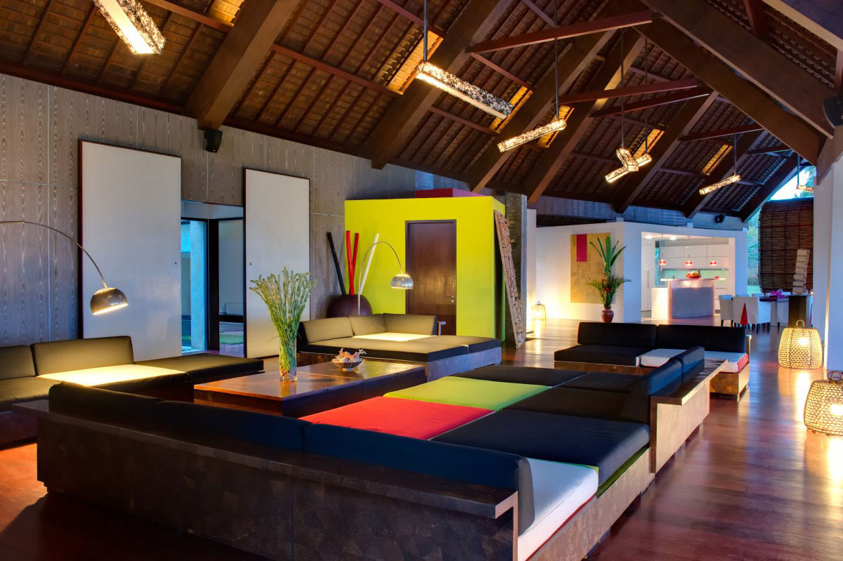 Living Space, Lighting, Sofas, Villa Sapi, Lombok Island, Indonesia