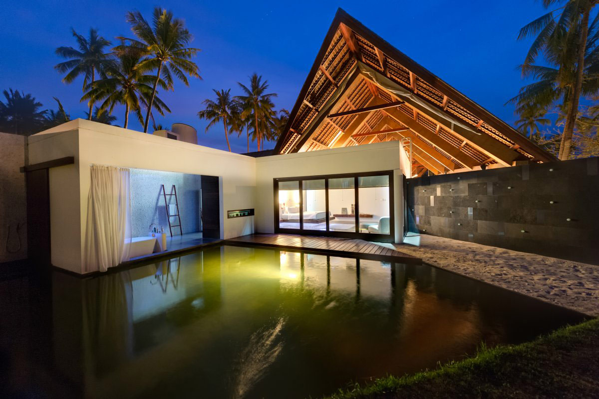 Water Feature, Bathroom, Terrace, Villa Sapi, Lombok Island, Indonesia