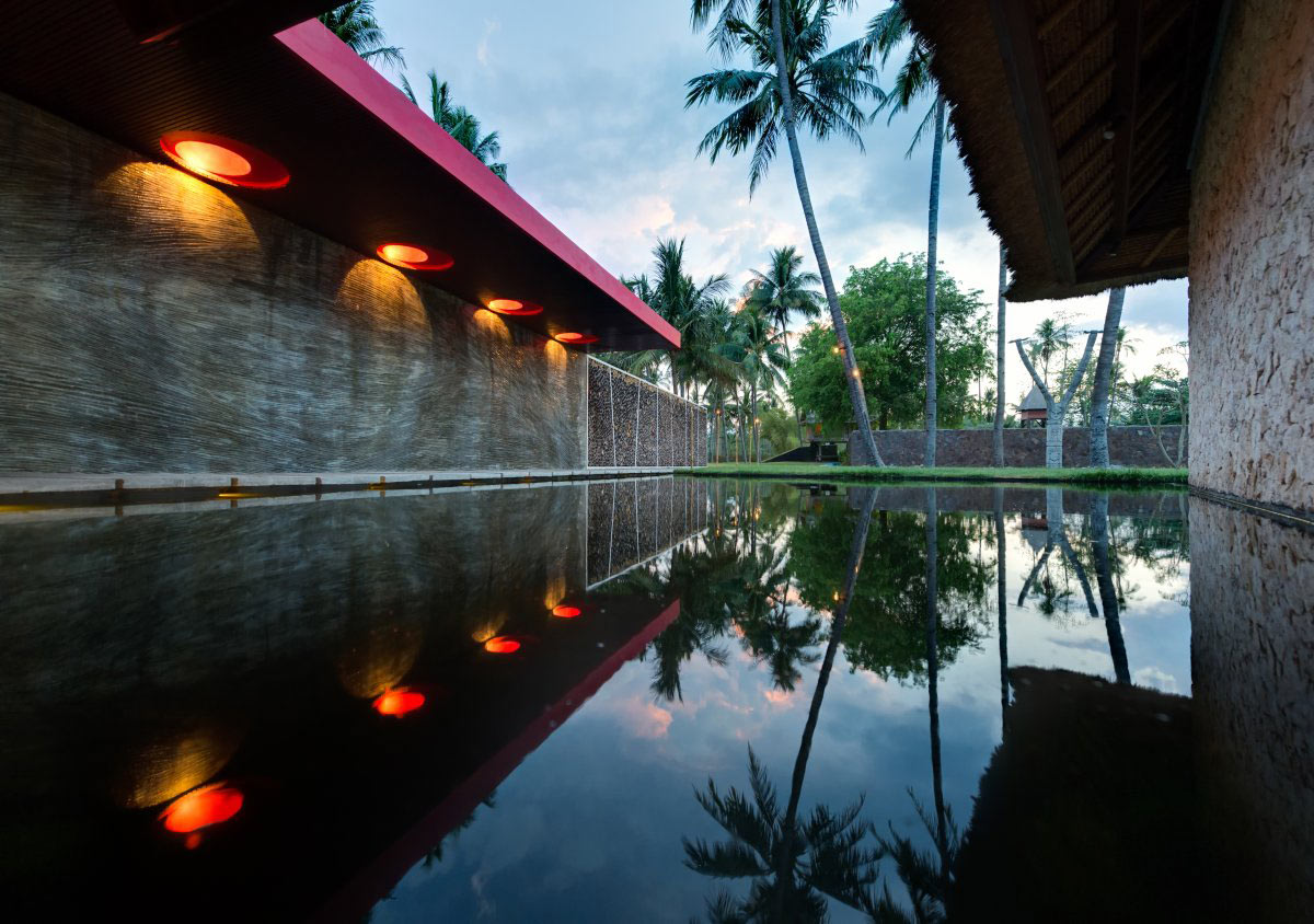 Water Feature, Lighting, Villa Sapi, Lombok Island, Indonesia