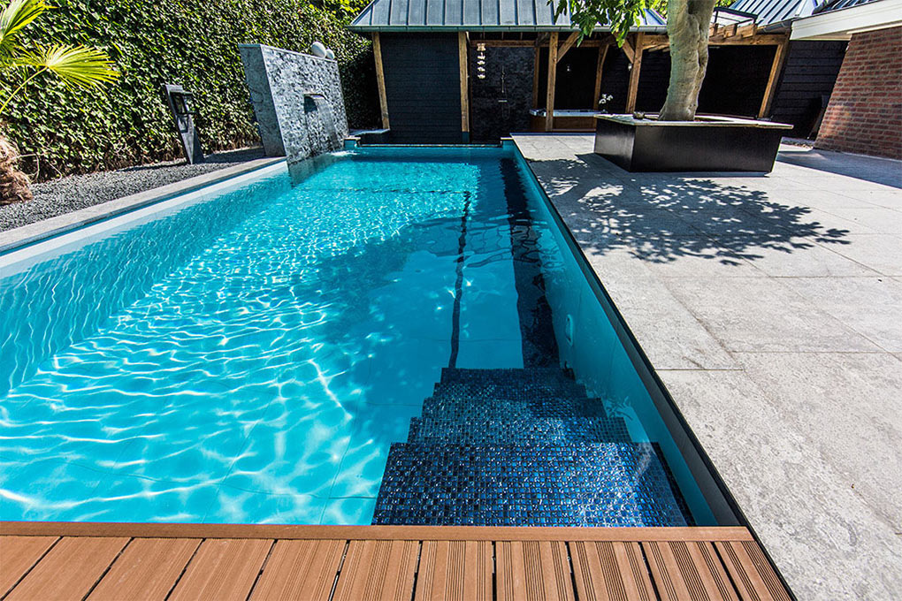 Pool Steps, Aquatic Backyard in The Netherlands by Centric Design Group
