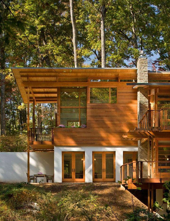 Balcony, Terrace, Greenland Road Residence in Atlanta by Studio One Architecture