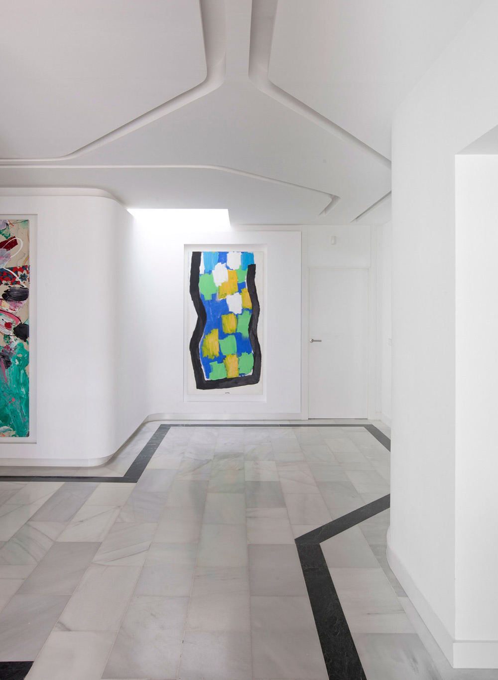 Marble Floor, Art, Modern Apartment in Madrid Designed by IlmioDesign