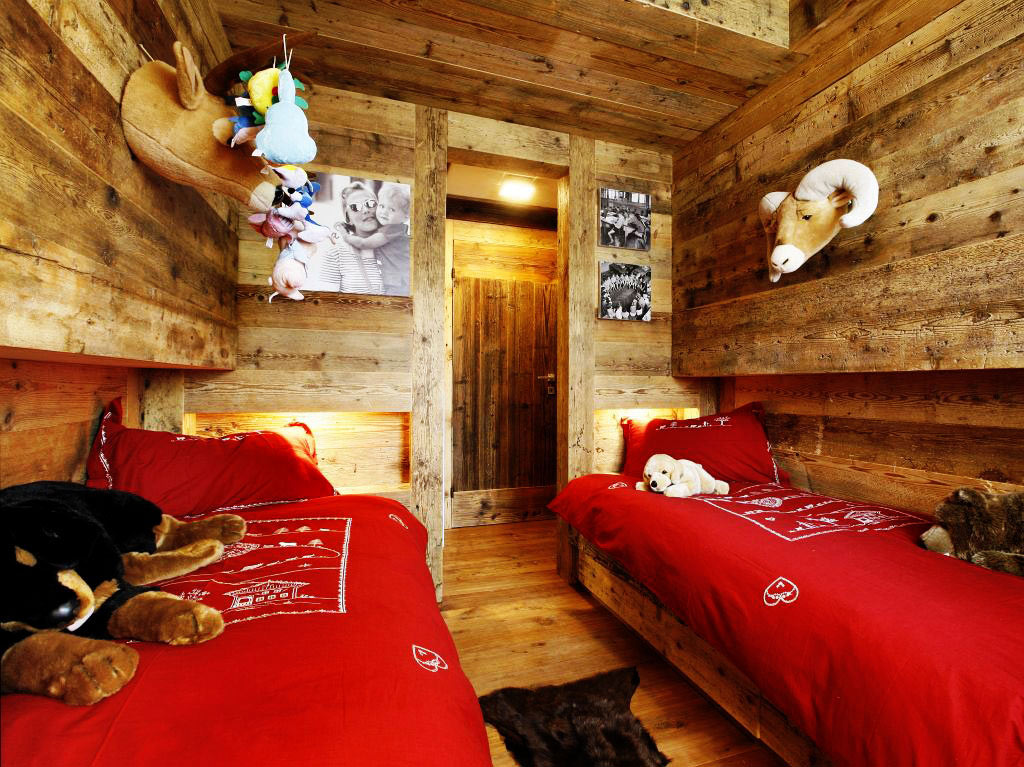 Bedroom, Ampezzo Meleres in Cortina d’Ampezzo, Italy by Gianpaolo Zandegiacomo