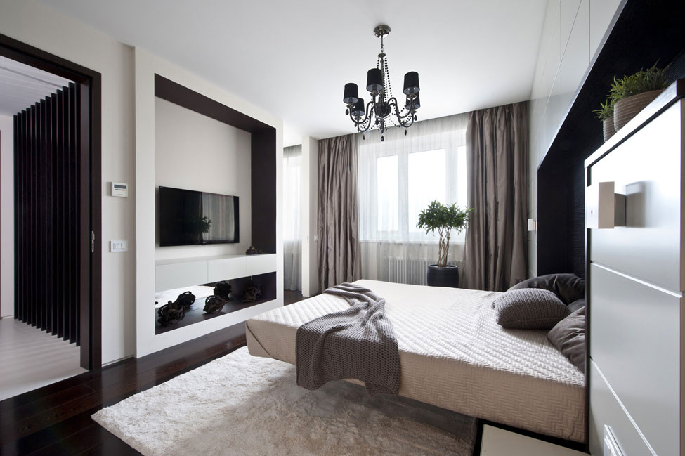 Bedroom, Apartment in Zelenograd, Russia by Alexandra Fedorova