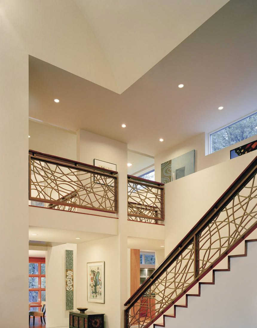 Staircase, Edgemoor Residence in Maryland by David Jameson Architect